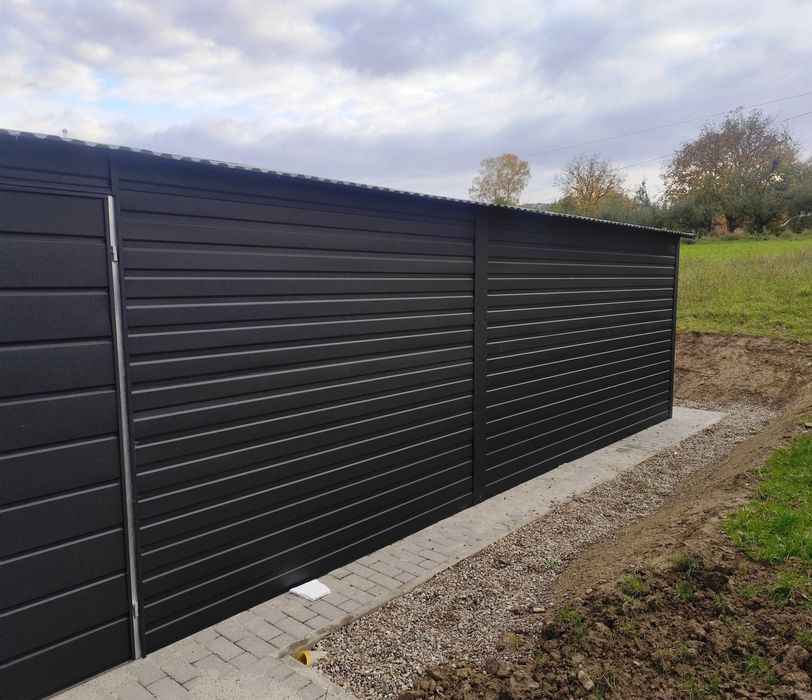 Antracyt Garaż Blaszany  6mx5m W Y P R Z E D A Ż