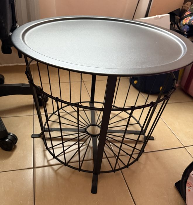 Stolik kawowy Ikea gualov czarny stan idealny