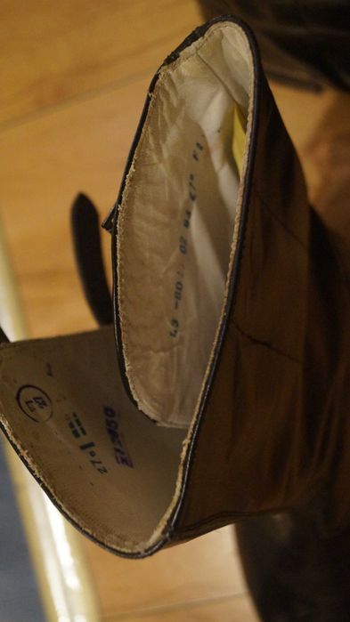 Buty oficerki PRL 61 -89r MO Straż na motocykl hippika nowe  27,5 oryg