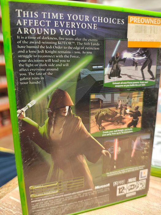 Star Wars Knight OF THE OLD REPUBLIC Microsoft Xbox
