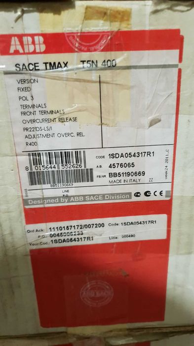 ABB 630A Tmax T5N 1SDA054396R1