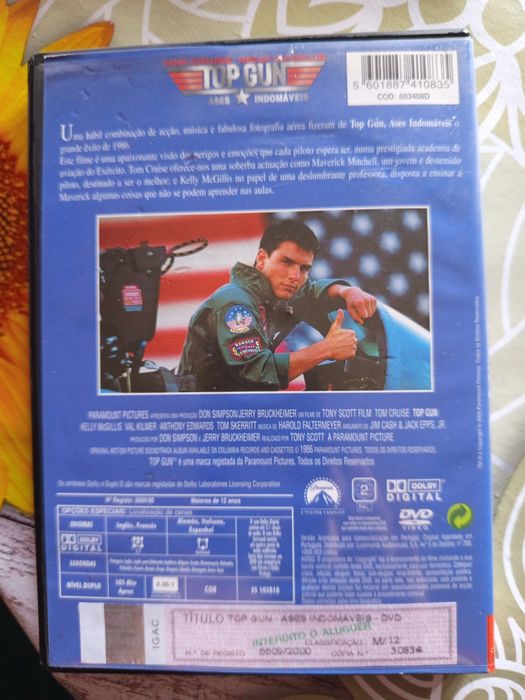 DVD.   TOP GUN -Asas Indomaveis