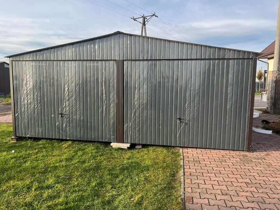 Garaż Blaszany 4x5 Dach dwuspadowy