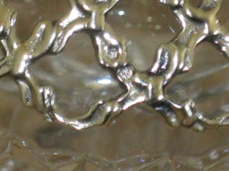 Frasco Cristal ATLANTIS C/Prata Maciça de Lei 925``mil.