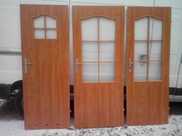 Drzwi wewnętrzne 3 sztuki