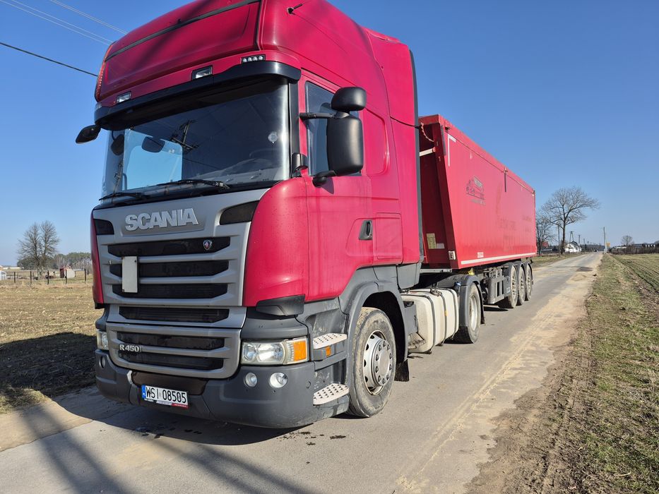 Scania R450 + Kempf naczepa wywrotka 45m3 2019r ZESTAW nowa HYDR