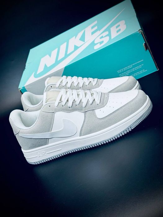 Летняя распродажа /  Nike air force 1 / кожаные мужские кросовки найк форс / nike force af 1 / трендорвые кросовки найк форс /