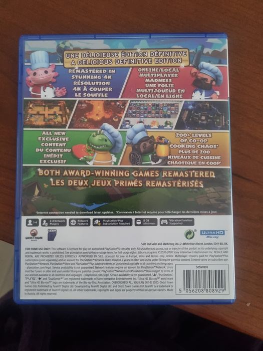 Jogo ps5  Overcooked