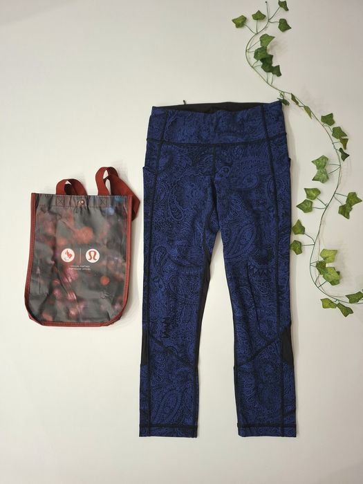 Lululemon 4 legginsy czarne granatowe xs