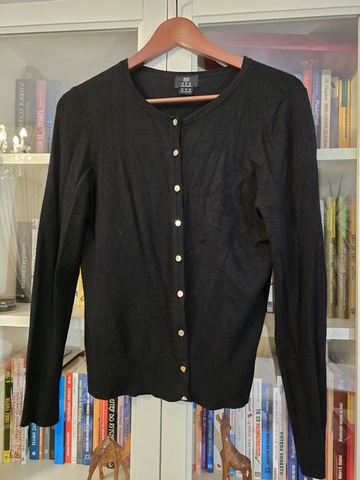 Sweter rozpinany czarny r. M/L