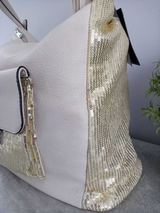 Torebki worek z cekinami