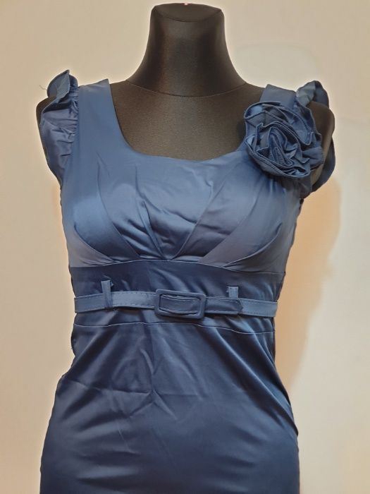 95 Błękitna Nowa Piękna Sukienka r.36