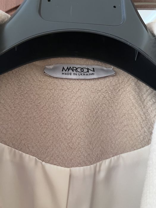 Пальто з вмістом шерсті беж