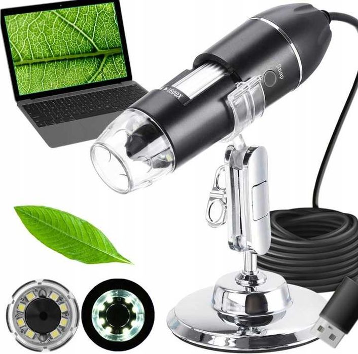 Mikroskop cyfrowy 1000x zoom 2Mpx LED Wi-Fi Android iOs