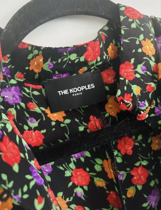 The Kooples Paris sukienka 100% jedwab silk seta kwiatuszki