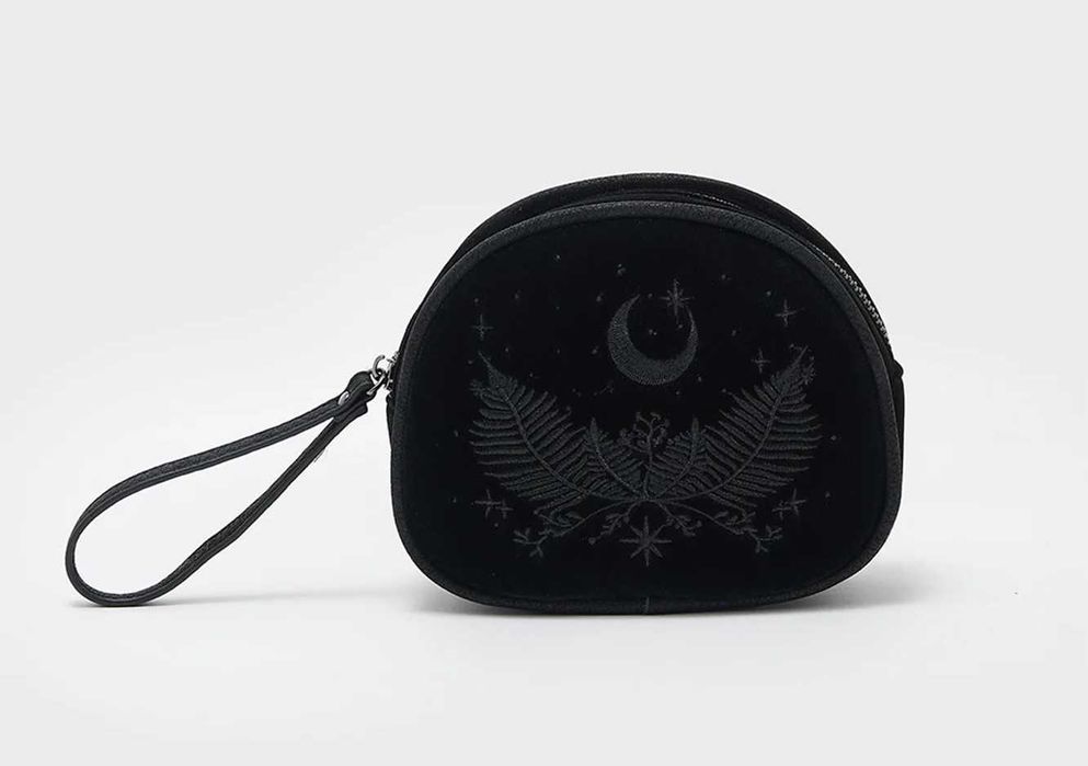 kosmetyczka KILLSTAR moonflower goth wyszywana dollskill