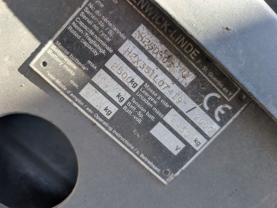 Linde wózek widłowy H25 Triplex wolny skok prezesów