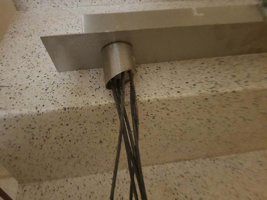 Candeeiro de teto em inox