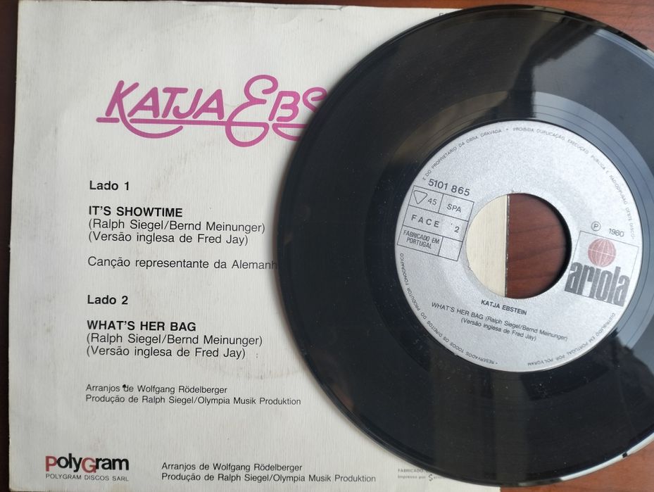 Disco de vinil single Katja Ebstein