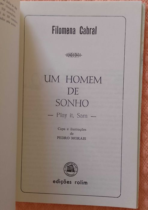 Um homem de sonho: play it, Sam, Filomena Cabral