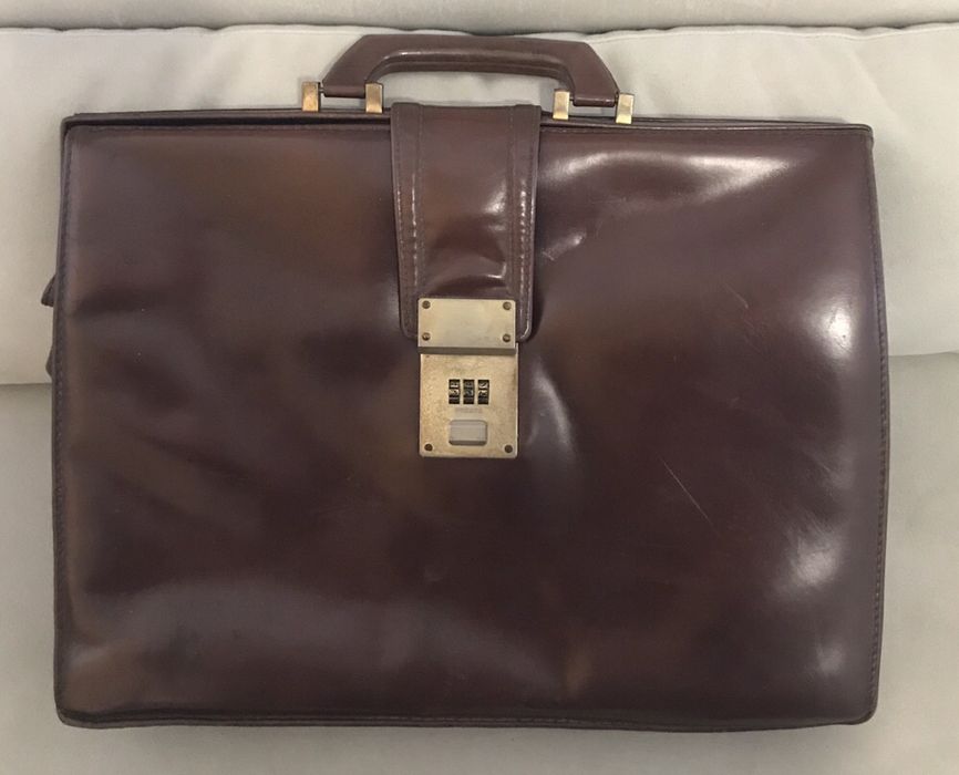 Mala Pasta executivo coro 100% Pele genuína. Luxo. Oportunidade única