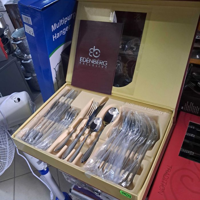 Zestaw sztućców SZTUĆCE 24 ELEMENTY ze stali nierdzewnej satyna