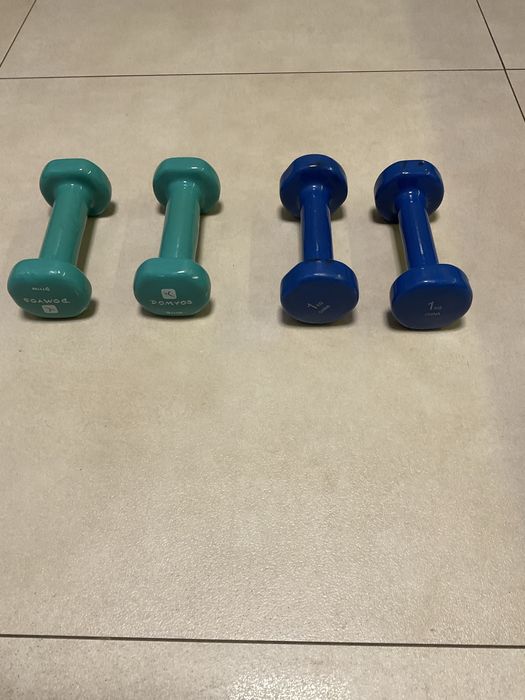 Hantle, ciężarki do fitness 4 x 1 kg