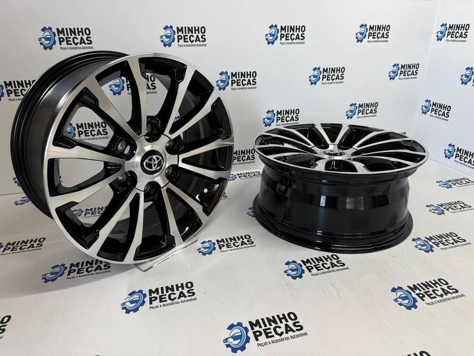 Jantes Look Toyota Hilux em 17 (6x139.7) Preto e Polido
