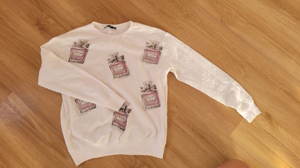 Bluza biala cekiny Mint