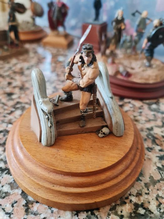 Soldado de chumbo escala 54mm pintado à mão