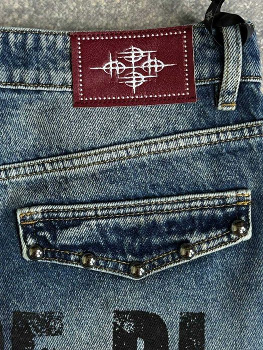 パンツ 00s Archive coating faded straight denim ARCHIVE Flared джинси faded джинсы сині клеш кльош skinny архив