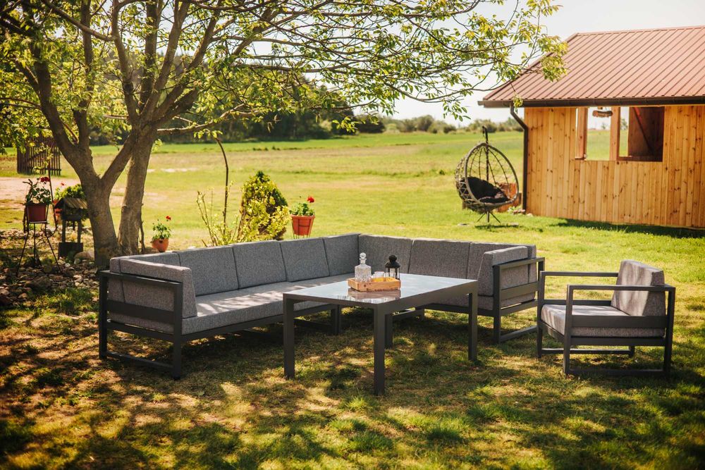 Meble aluminiowe ogrodowe moduły gruby profil Producent Polski