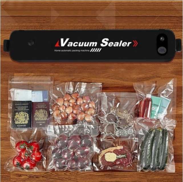 ZGRZEWARKA PAKOWARKA PRÓŻNIOWA maszynka do żywności folii 10 worki