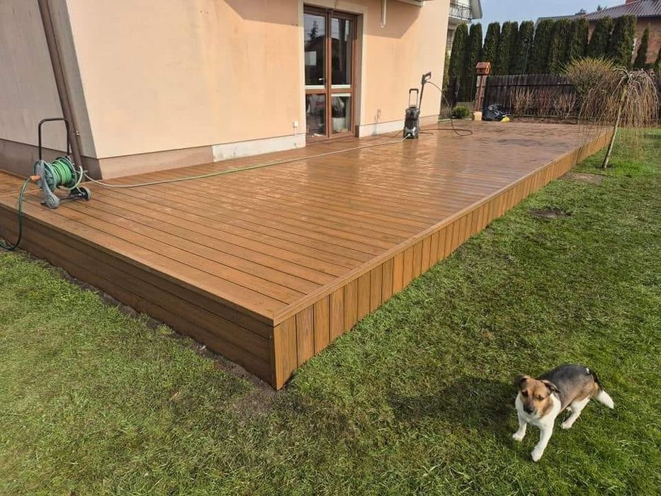 Deska  tarasowa kompozytowa  drewno naturalne.19,00 netto/mb PROMOCJA