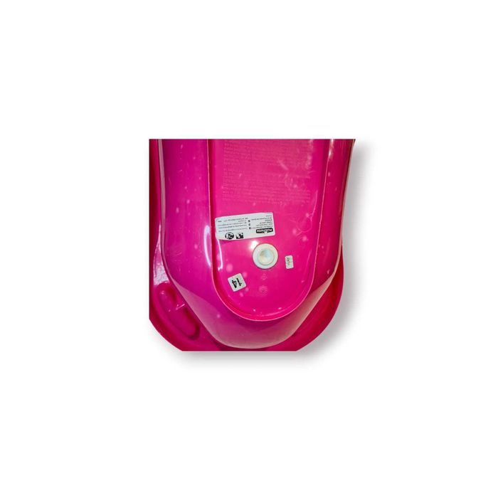 Banheira Bebé Plástico Rosa com Tampão de Drenagem