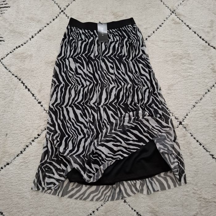 Spódnica plisowana_zebra_tiul_Mohito/36