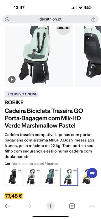Cadeira bobike como nova