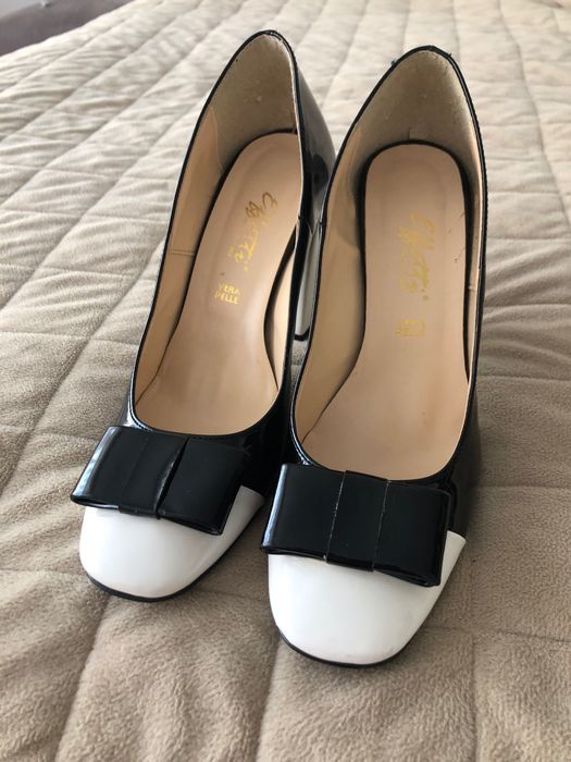 Туфлі чорно-білі, Італія, розмір 37