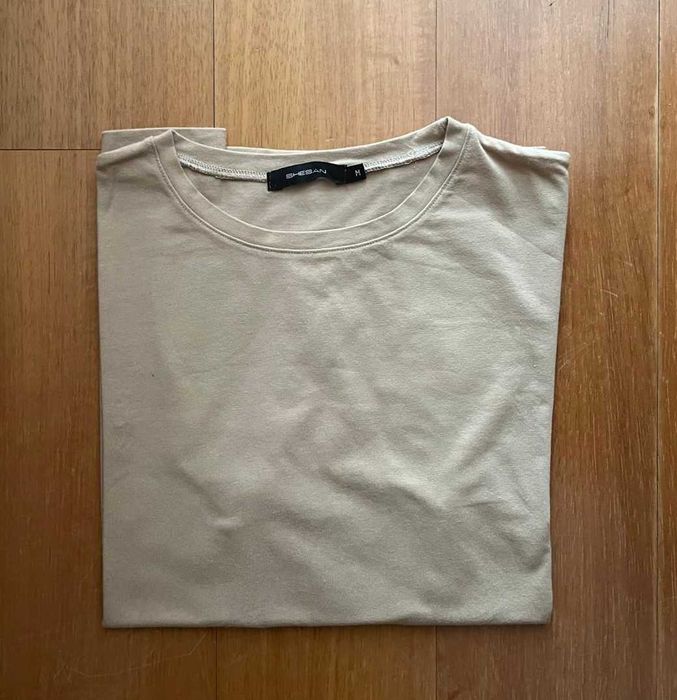 T-shirt bege senhora - Tamanho M