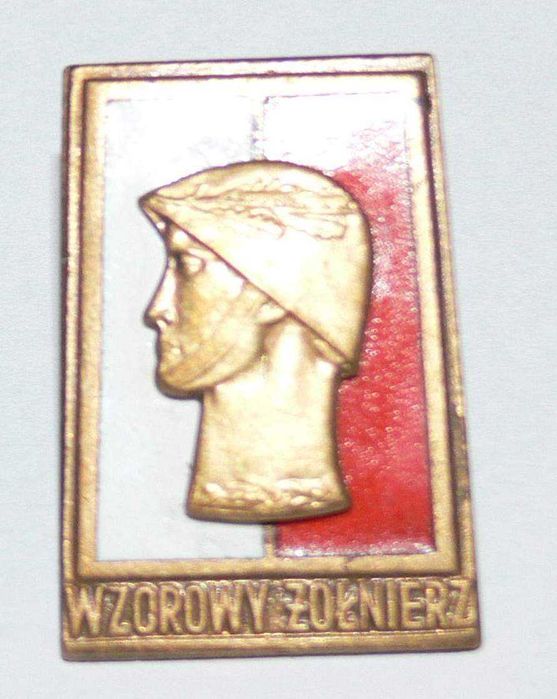 Odznaka Wzorowy Żołnierz brązowa wzór 3 okres PRL Mennicza