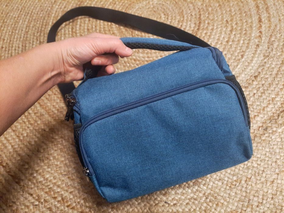 DOMISO torba na aparat, morski, nieużywany jak Nowy