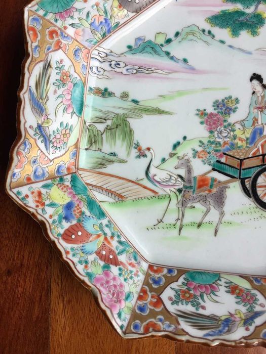 SALDOS -- Prato grande 28 cm  Companhia das Indias -- MANDARIN