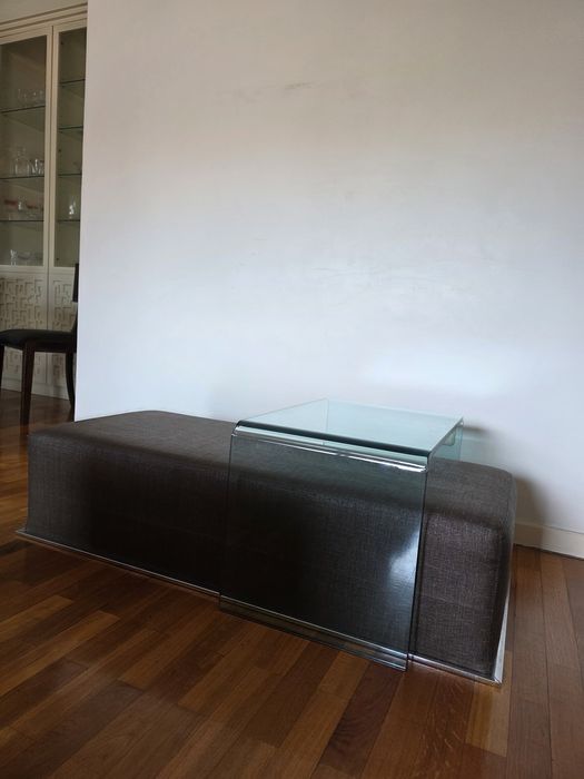 Mesa de apoio mais vidro