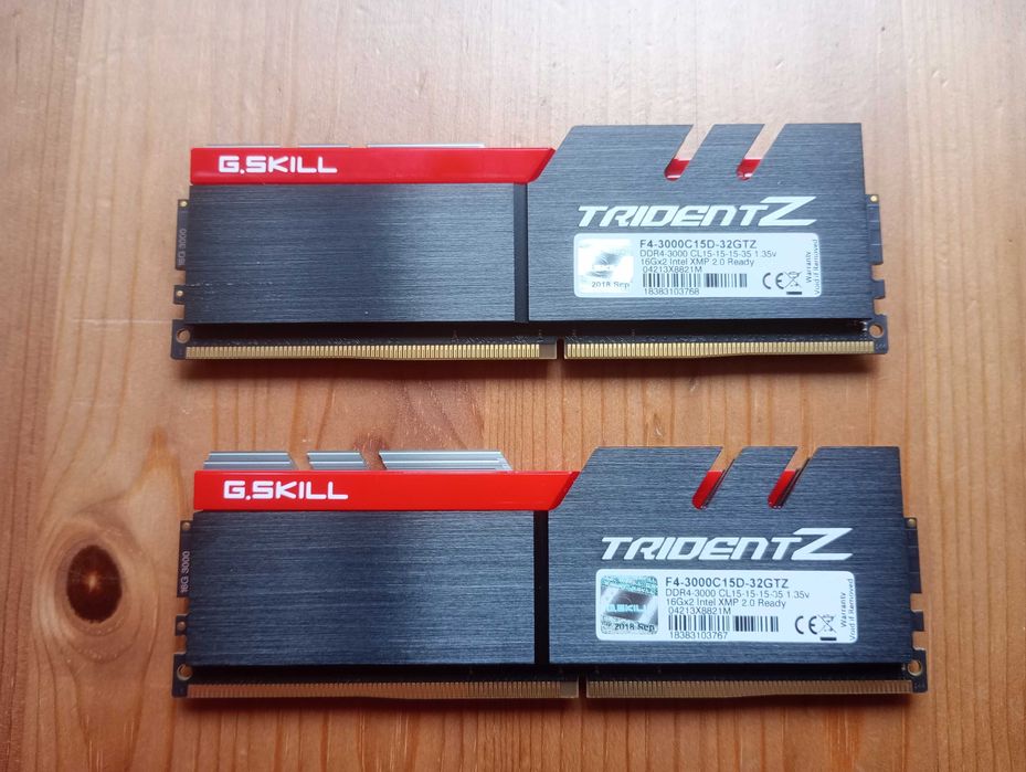 G.SKILL Trident Z 32GB (2x16GB) DDR4-3000 CL1564751292797058120