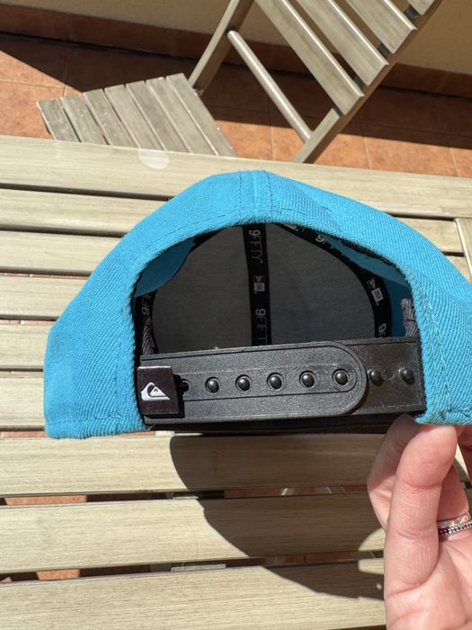 Quiksilver x New Era 9FIFTY Snapback czapka vintage 2014 turkus/czarny