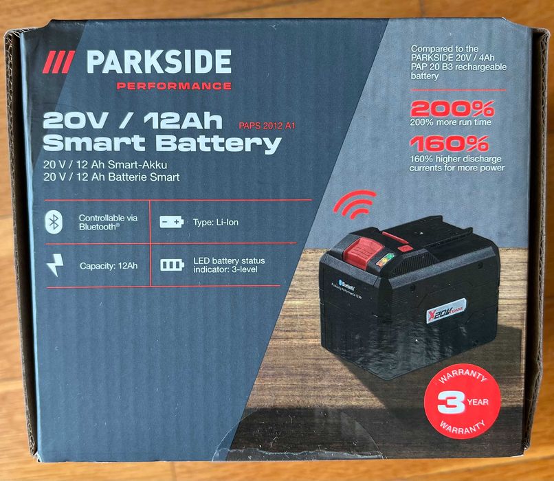 CHARGEUR DE BATTERIE SMART 20V - 12 A PARKSIDE PERFORMANCE Plgs 12 A1 80001247 Dorigine Parkside 80001247