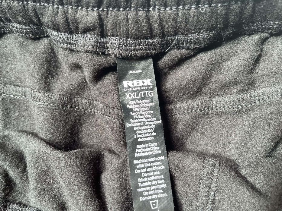 RBX spodenki czarne nowe z kieszonkami XXL