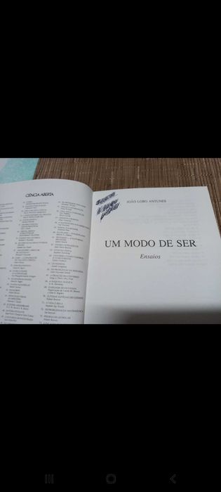 Livro: Um Modo de Ser - João Lobo Antunes