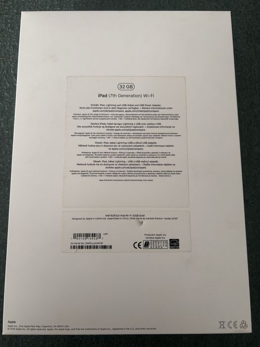 Ipad 7 generacji 32 gb WiFi RoseGold