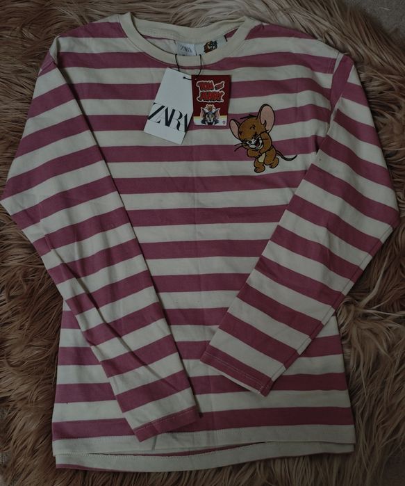 Лонгслім кофта zara tom&jerry xs s